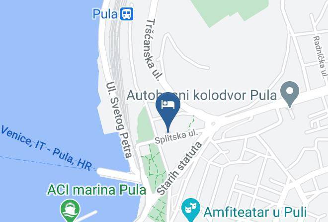Guest House Hotel Riviera Pula Map