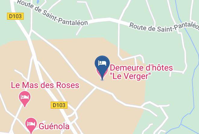 Vaucluse - Demeure D'hotes Le Verger Maps