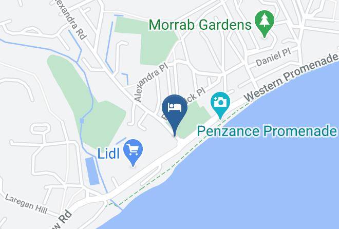 Guest Lodge Penzance Map