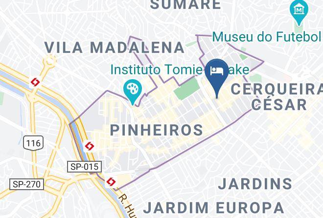 Sao Paulo Jardim Paulista - Guest Urban Hotel Maps