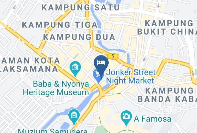 Melaka Tengah - Guesthaus & Cafe Malacca Maps