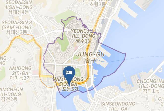 Junggu - Guesthose Korea Busan Jagalchi Maps
