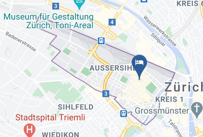 Zurich - Guesthouse Brauerstrasse Maps
