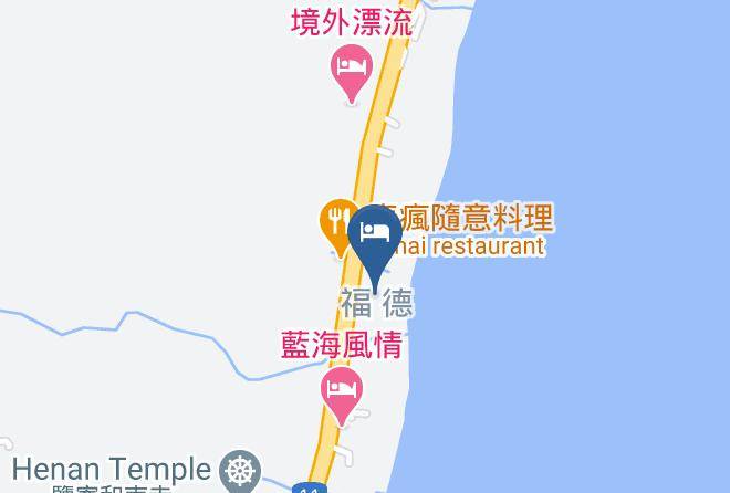 Guesthouse High Wave Mapa - Taiwan - Hualiennty