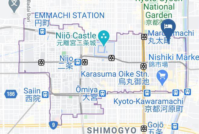 Kyoto City Nakagyo Ward - Guesthouse Keiko Kyoto Maps