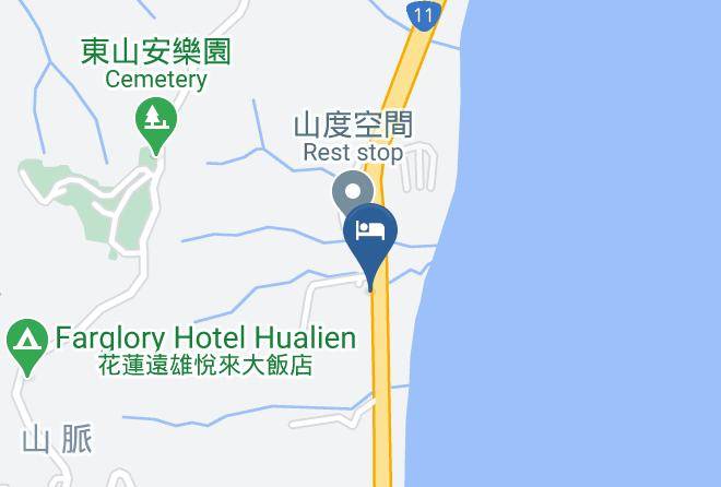 Guesthouse Ocean View Mapa - Taiwan - Hualiennty