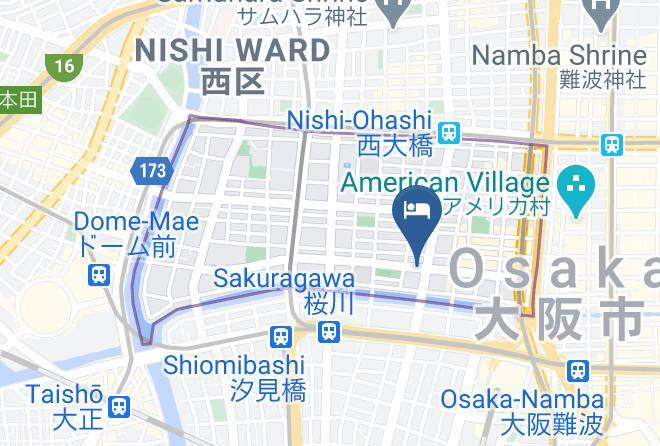 Osaka City Nishi Ward - Gracery Hotel Namba Maps