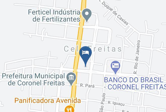 Coronel Freitas - Guga's Hotel E Conveniencia Maps