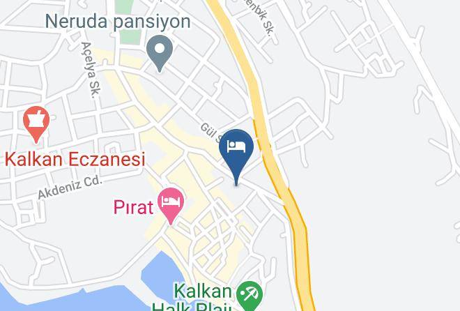 Kas - Kalkan Gul Pansiyon Maps
