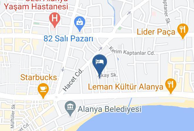 Alanya - Guler Otel Maps