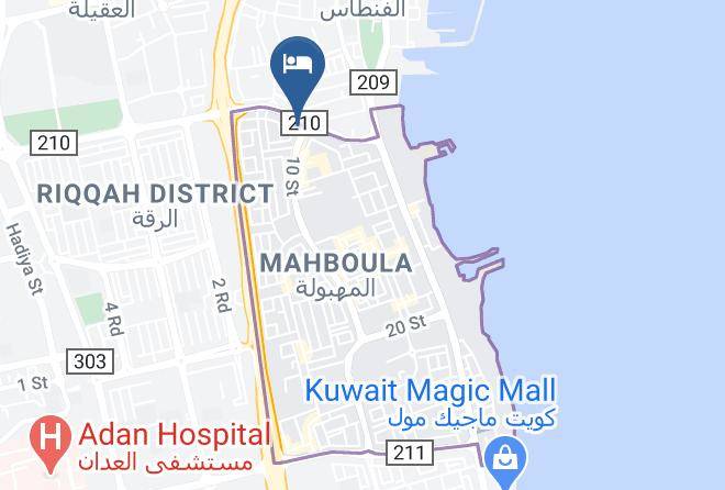 Al Mahboula - Gulf Hotel Flats Est Maps