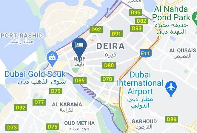 Dubai - Gulf Star Hotel Maps