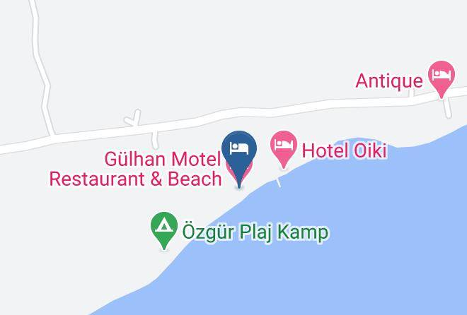 Ayvacik - Gulhan Motel Restaurant & Beach Maps