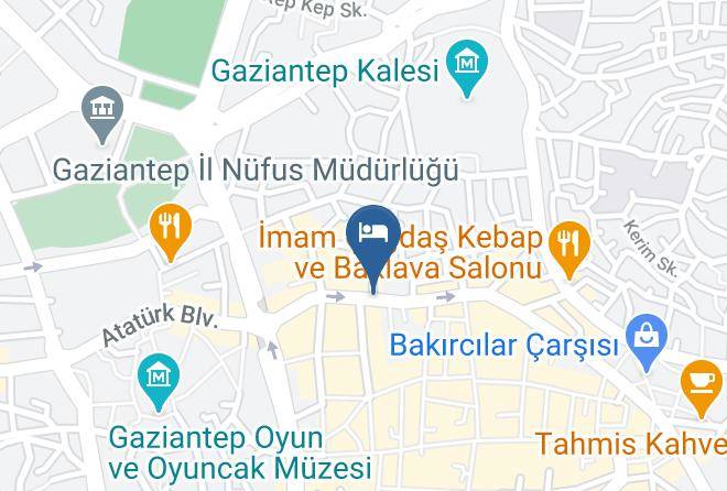 Sahinbey - Gulluoglu Otel Maps