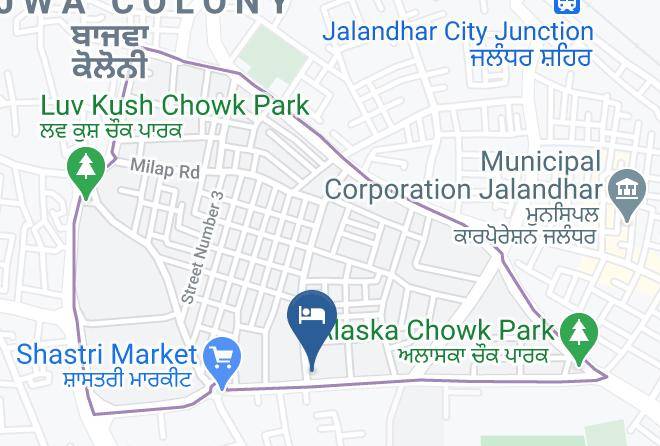 Jalandhar - Gulmohur Hotel Maps