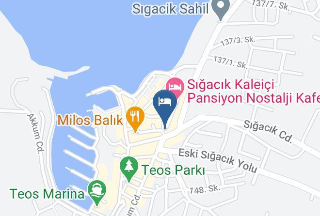 Seferihisar - Gulser Pansiyon Sigacik Maps