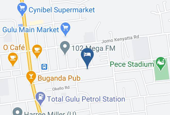 Gulu Municipality - Gulu Crystal Hotel Maps