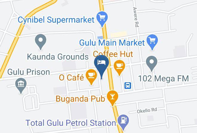 Gulu Municipality - Gulu Sun Set Hotel Maps