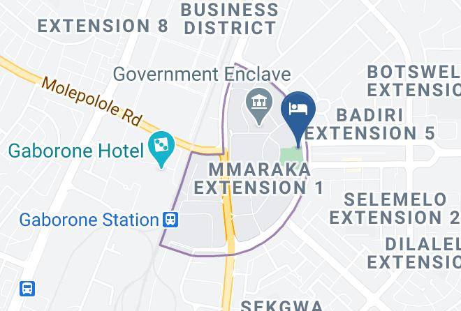 Bamalete Tlokweng - Gumare Executive Hotel Maps