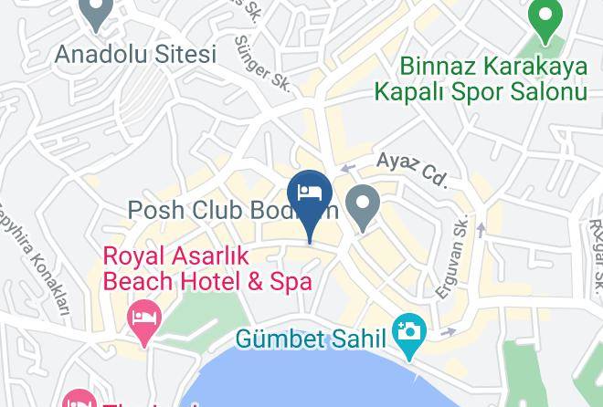 Bodrum - Gumbet Anil Beach Maps
