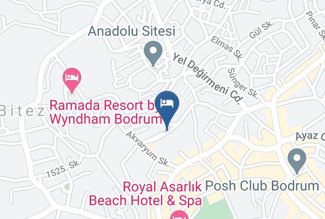 Bodrum - Gumbet Garden Park Bodrum Hotel Maps