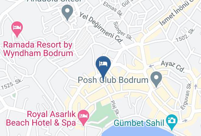 Bodrum - Gumbet Plaj Otel Maps