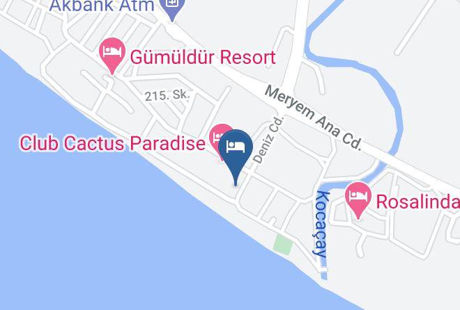 Gumuldur Mavi Deniz Otel Map