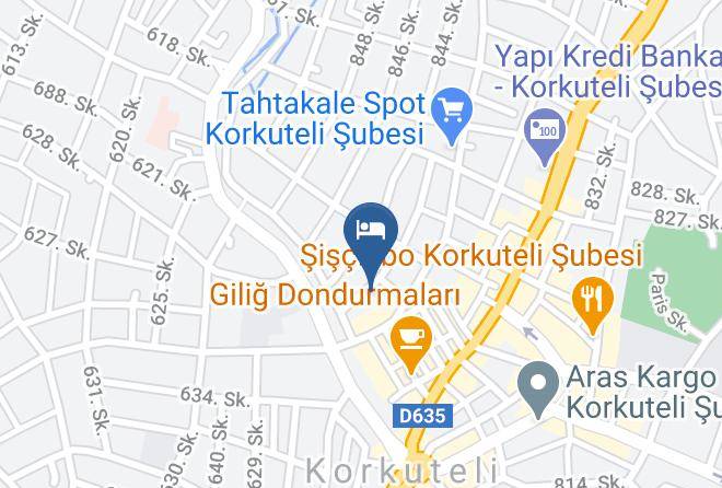 Korkuteli - Gumus Han Hotel Maps
