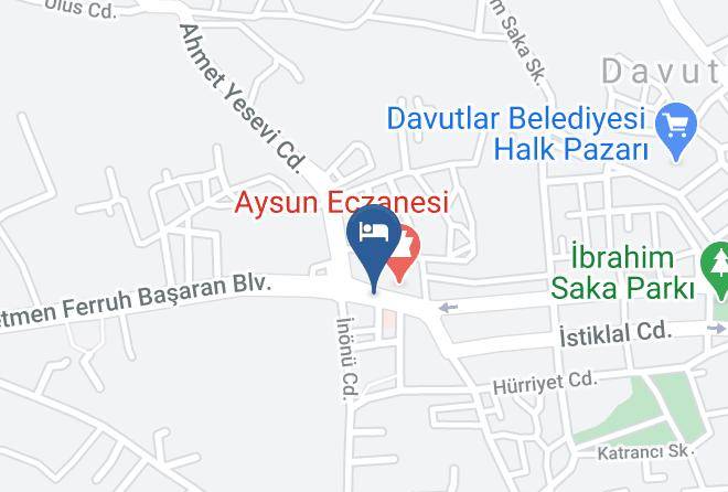 Davutlar - Gumus Termal Hotel Maps