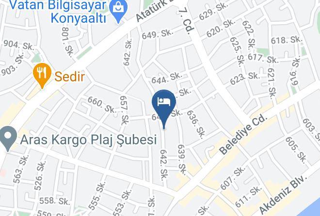 Konyaalti - Otel Gunduz Maps