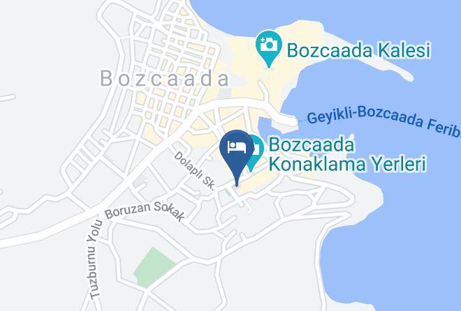 Gunes Ada Otel Bozcaada Map