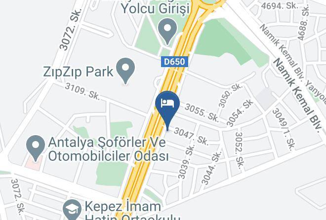 Kepez - Gunes Hotel Maps