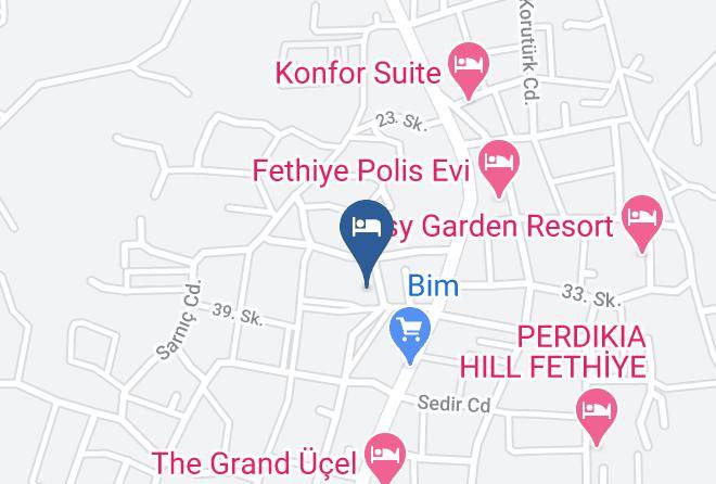 Fethiye - Gunes Otel Maps