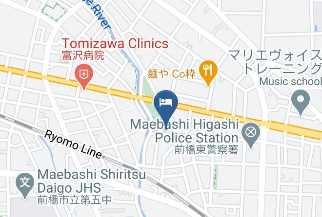Maebashi City - Gunma Royal Hotel Maps