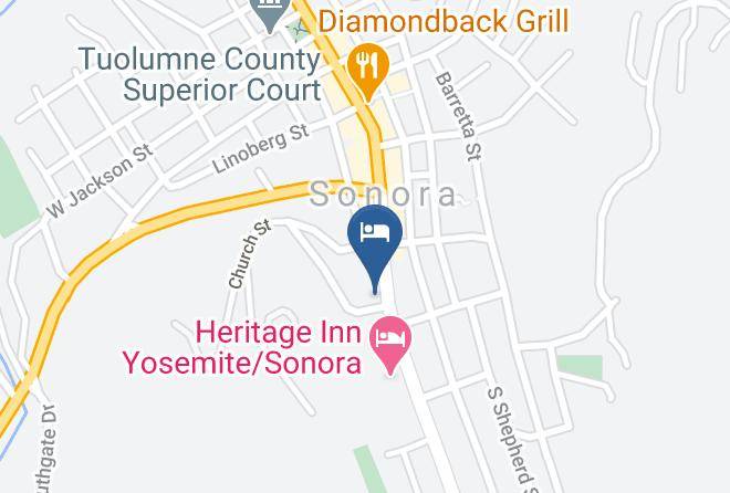 Tuolumne - Gunn House Hotel Maps