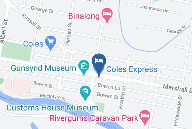 Gunsynd Motor Inn Map