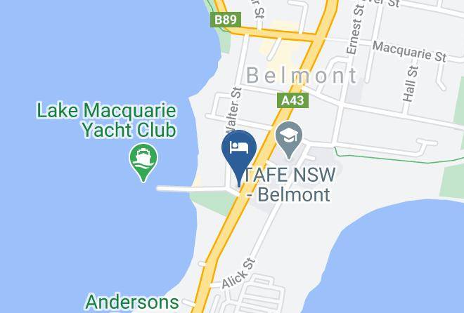Lake Macquarie - Gunyah Hotel Maps