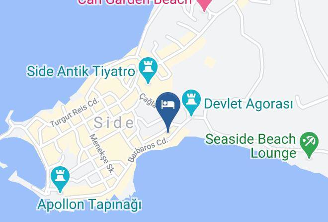 Manavgat - Guven Otel Restaurant Maps