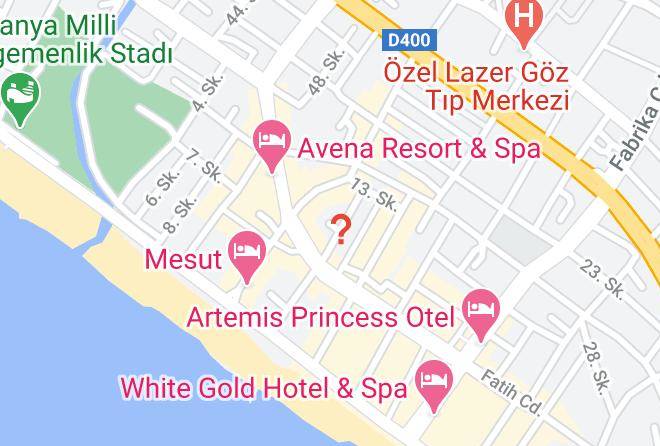 Alanya - Guvenir Otel Maps