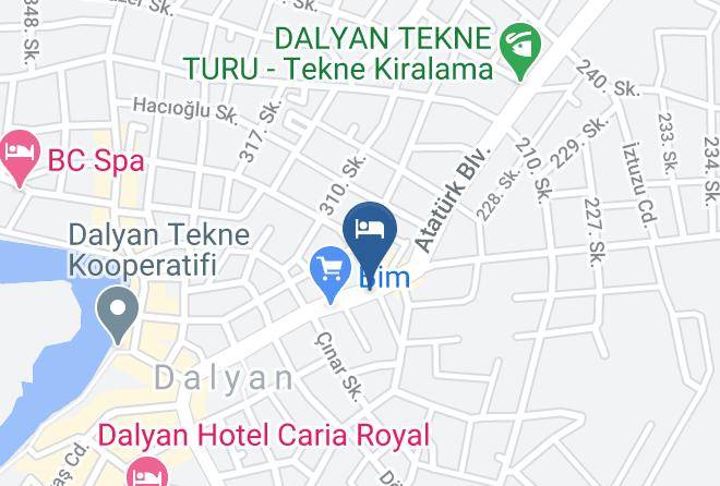 Ortaca - Guzel Gunler Oteli Maps