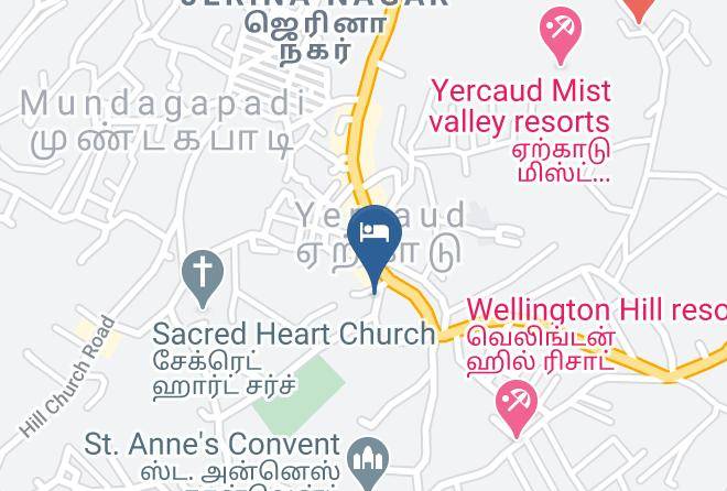 Yercaud - Hotel Gvs Residency Yercaud Maps