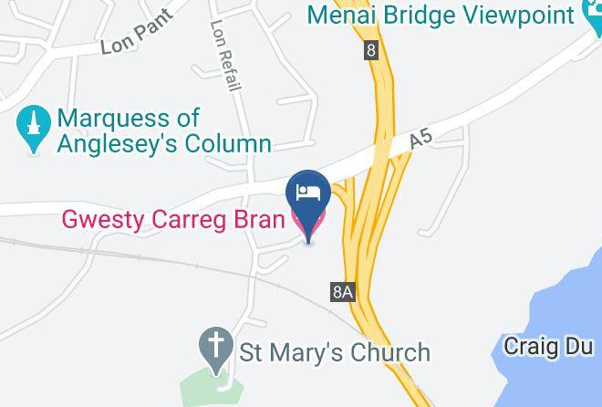 Gwesty Carreg Bran Hotel Map