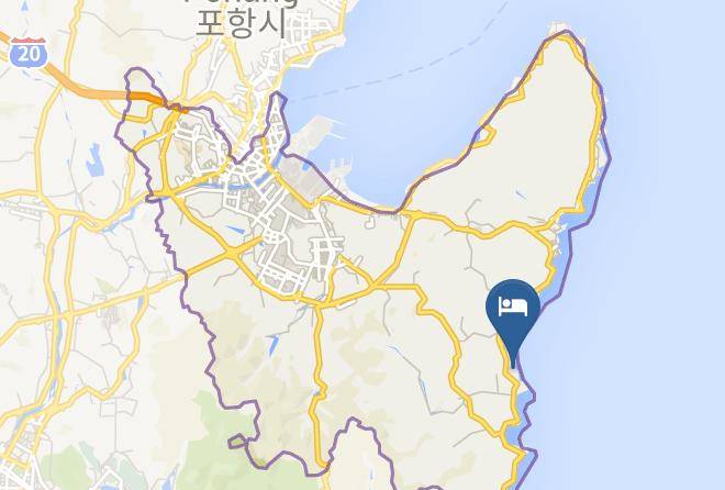 Namgupohangsi - Gyeongju East Coast Pension Maps