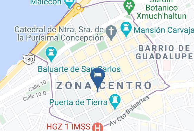 Campeche San Francisco De Campeche Centro - H177 Hotel Maps