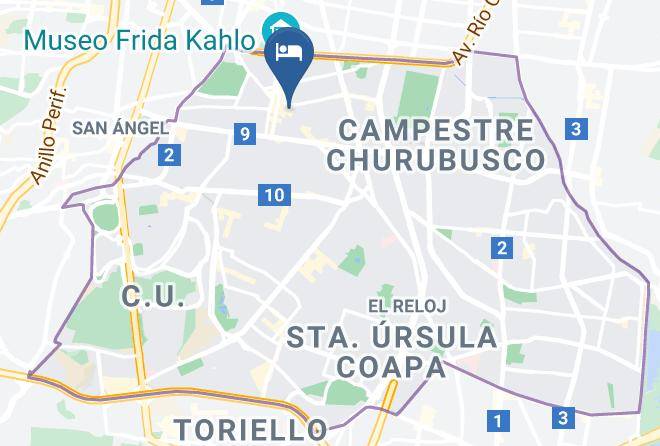 Coyoacan - H21 Hotel Boutique Maps