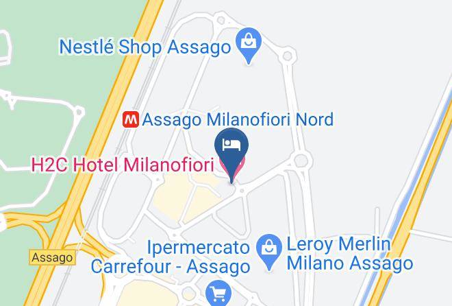Milan - H2c Hotel Milanofiori Maps