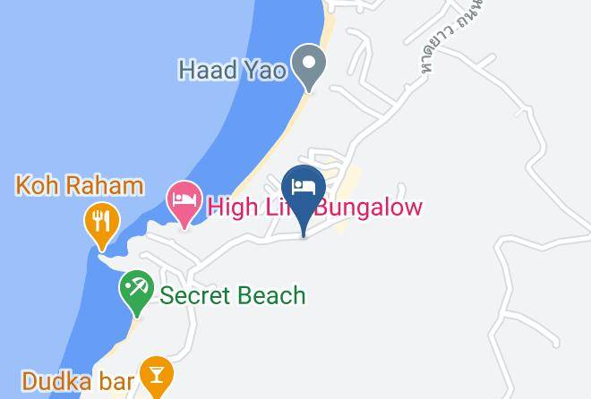 Haad Yao Over Bay Resort Map