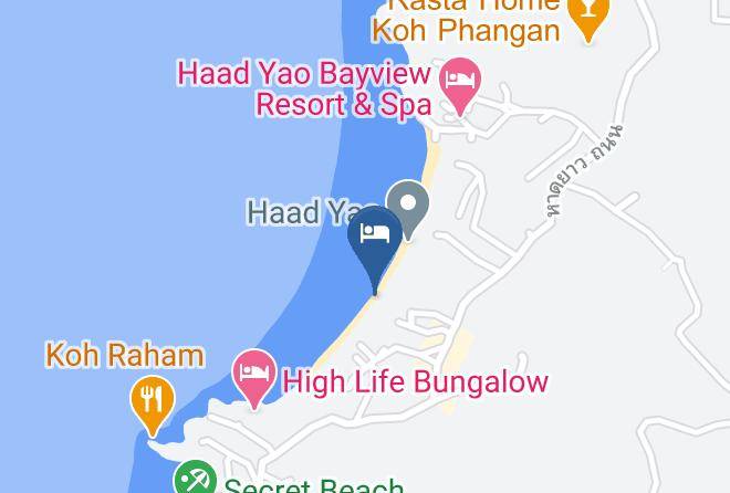 Amphoe Ko Pha Ngan - Haad Yao Resort Restaurant Maps