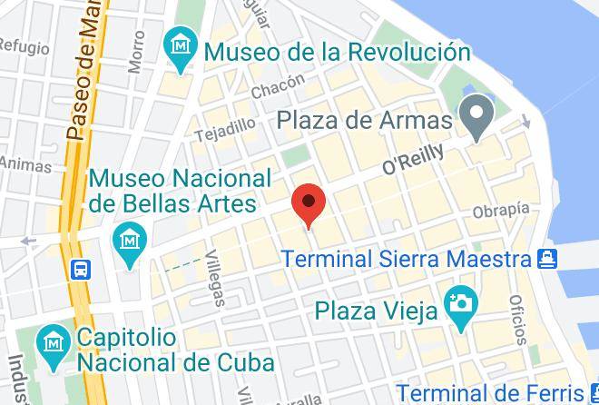 La Habana Vieja - Habana 412 Luxury B&b Maps