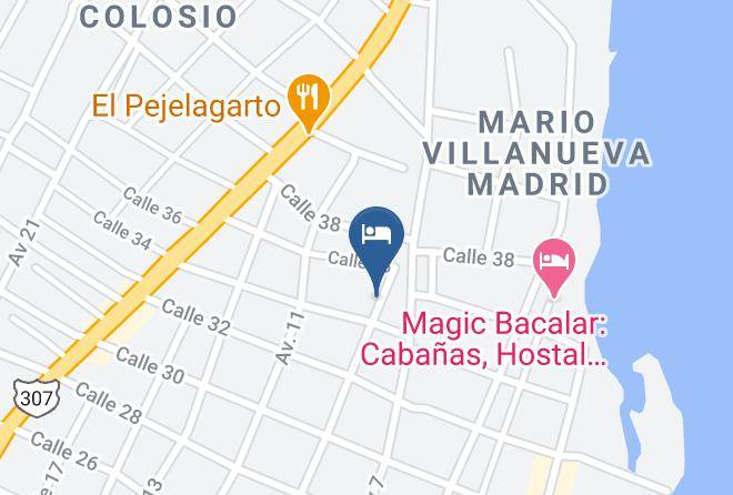 Bacalar - Habitacion Cielito Lindo Maps